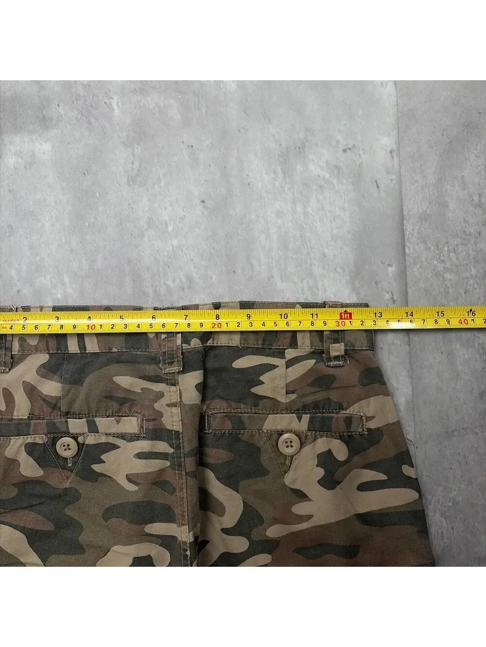 Y2K Camo Ring Of Fire Grunge Baggy Cargo Skater Shorts